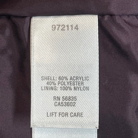 Cabelas Outerwear Purple Fleece Zip Up Southwestern Aztec Print Jacket Size S - Picture 4 of 11